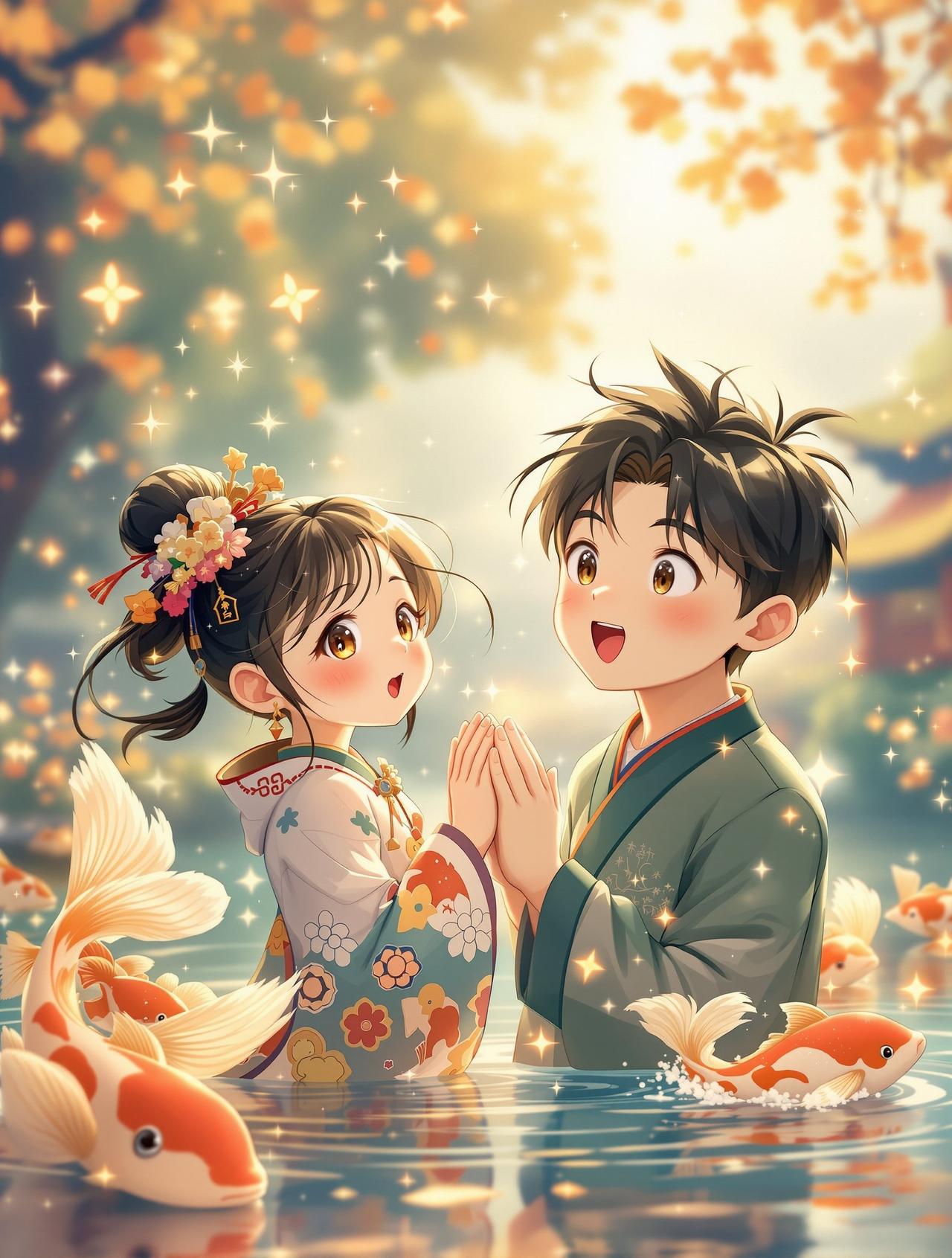 捡到一只锦鲤少女 - 短剧大全短剧网热门动漫短剧封面
